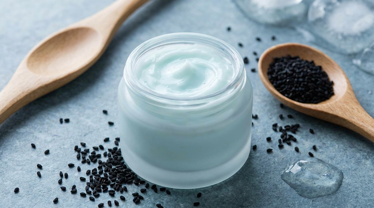 Crème visage légère pour peau grasse avec graines de nigelle